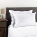 Hastings Home Satin Microfiber Pillowcases for Hair and Skin | 2-piece King Size Pillow Covers with Zipper (White) 805328EOM